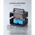 BLUETTI EB3A Portable Power Station, 268Wh Solar Generator LiFePO4 Battery Backup w/ 2 600W (1200W Surge) AC Outlets, Recharge from 0-80% in 30 Min., Mobile Wireless Charger, LFP Backup for Outdoor Camping, Trip, Power Outage - Gray
